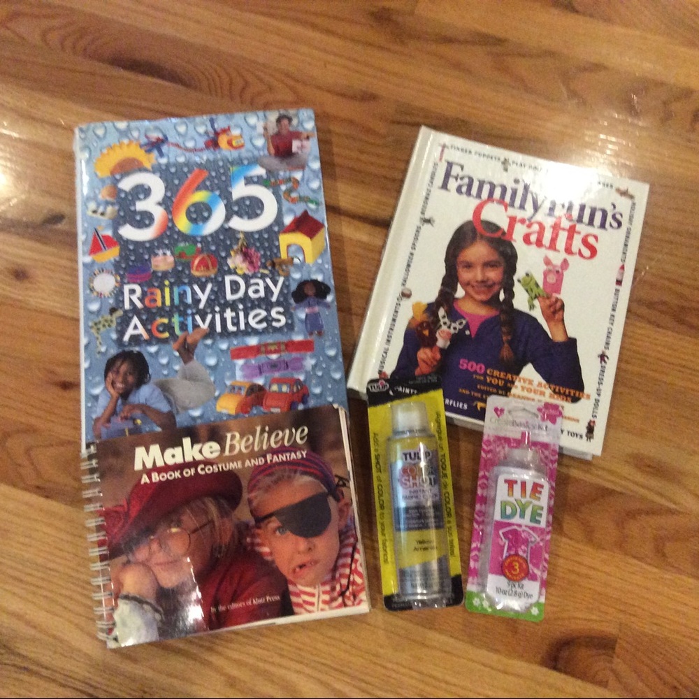 Kids Activities Books and tie dye bundle